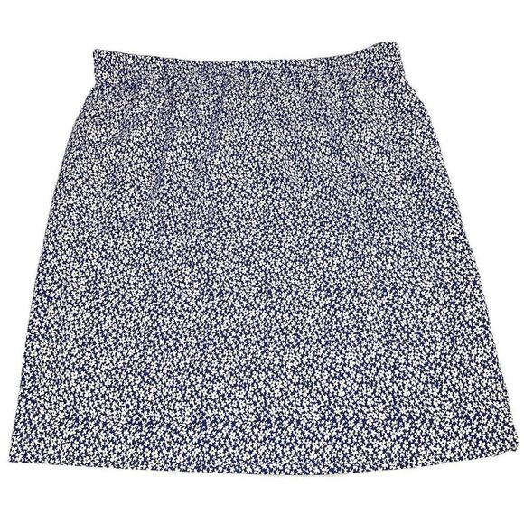 J Crew 3X Floral Print Pull-On Skirt with Pockets BA844 - Picture 1 of 7